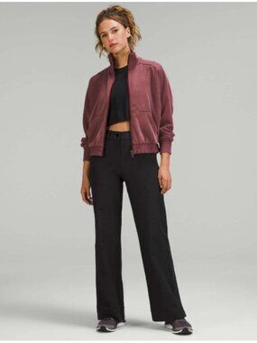 Lululemon City Sleek 5 Pocket Wide-Leg High-Rise Pant Light Utilitech Sz 29